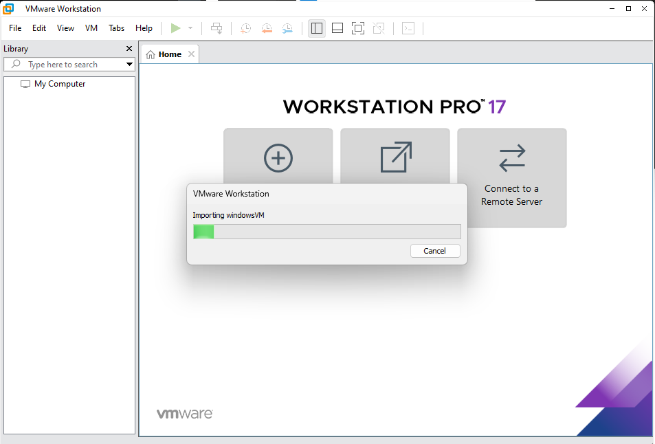 Windows VM Setup Screenshot